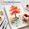 12PCS Artist Paint Brush Set, Craft Paint Brushes for Acrylic Painting, Oil, Watercolor, Gouache, Tempera, Face, Body, Fabric, Model, Art Supplies Paintbrushes for Artists Beginners (Wood)